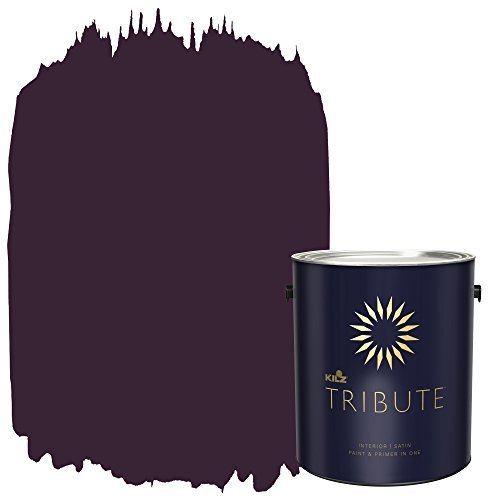 KILZ TRIBUTE Paint & Primer, Interior, Satin, Beetroot Purple, 1
